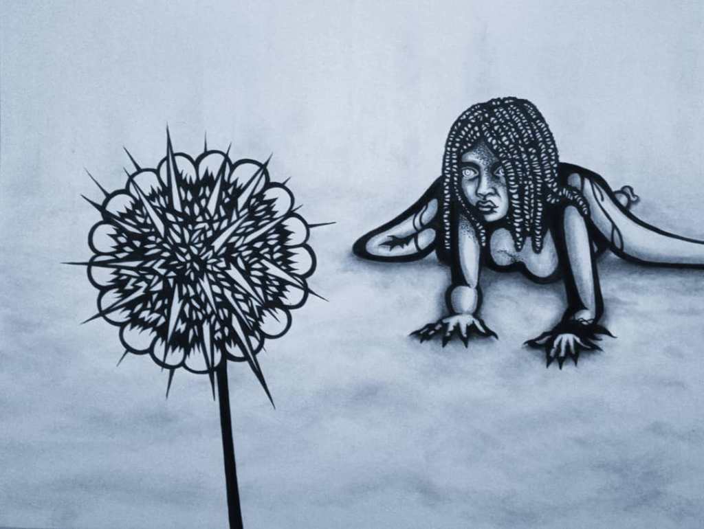 The color of the flower was so bright it appeared to vibrate.